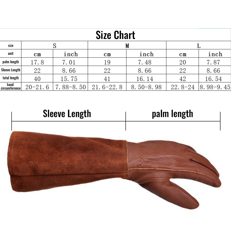 Găng Tay Làm Vườn Bằng Da Cừu Chống Đâm Thủng Cho Nam Và Nữ