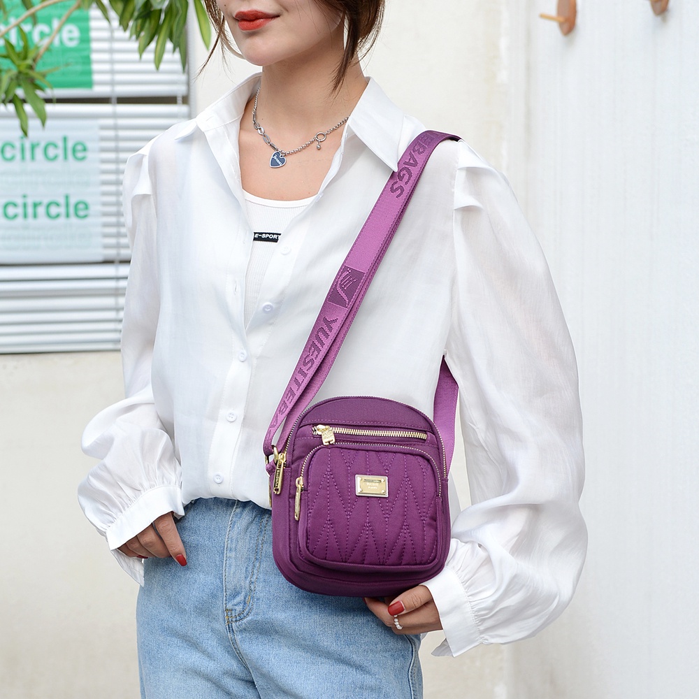 Túi Đeo Vai Đựng Điện Thoại Bằng Vải Nylon Thời Trang Dành Cho Nữ