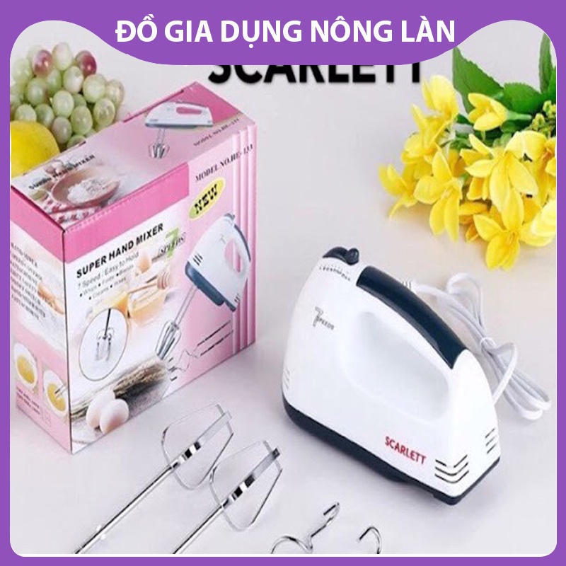 Máy đánh trứng cầm tay scarlett - công suất 180w 7 cấp độ tốc độ cực mạnh NL Shop