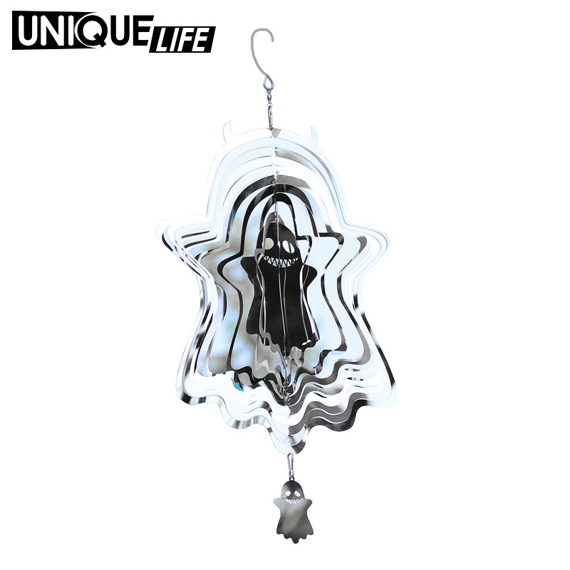 Ghost Wind Spinner Hanging Decoration Home Indoor Yard Living Room Ornament