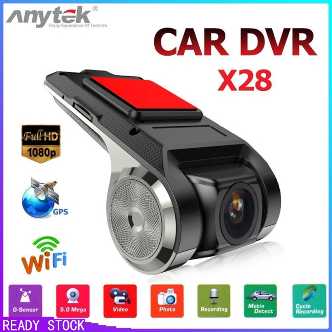 Camera hành trình Anytek X28 DVR 1080p FHD chuyên dụng cho xe hơi Ghi âm lái xe