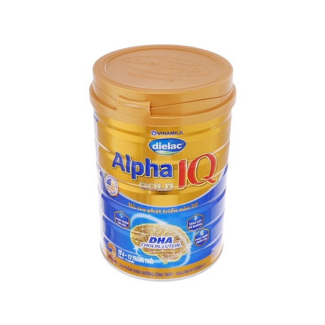 Sữa bột Dielac Alpha Gold IQ 2 hộp thiếc 900g