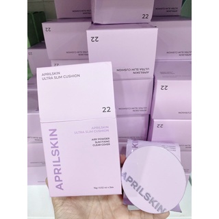 ( Hàng Sẵn) PHẤN NƯỚC APRIL SKIN - MẪU MỚI 2022 VỎ HỘP TONE TÍM MỘNG MƠ