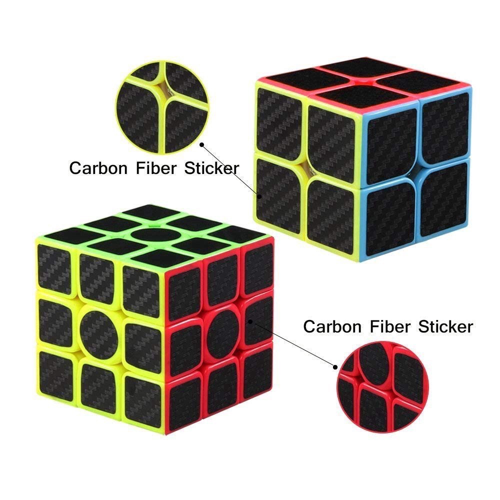 Đồ chơi trí tuệ Khối Rubik 2x2 3x3 Carbon MoYu MeiLong - Đồ Chơi Rubic Cacbon