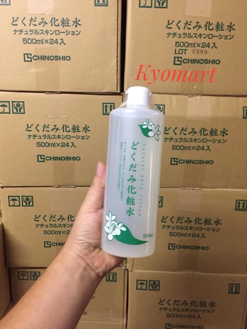 Nước hoa hồng Natural lá diếp cá nội địa Nhật 500ml