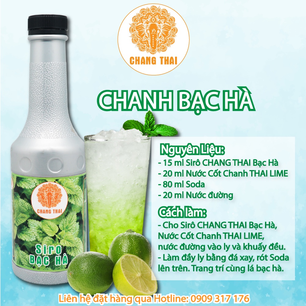 Siro Bạc Hà Chang Thai 1000ml