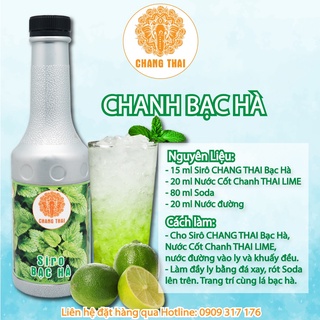 Siro Bạc Hà Chang Thai 1000ml