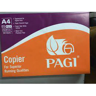 Giấy in A4 Pagi giá rẻ định lượng 60gsm