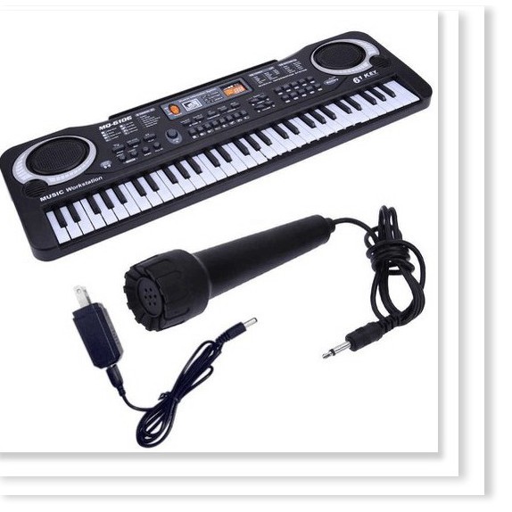 Đàn Piano Kết Hơp Organ, Đàn Điện Tử 61 Phím Kèm Mic Cho Bé