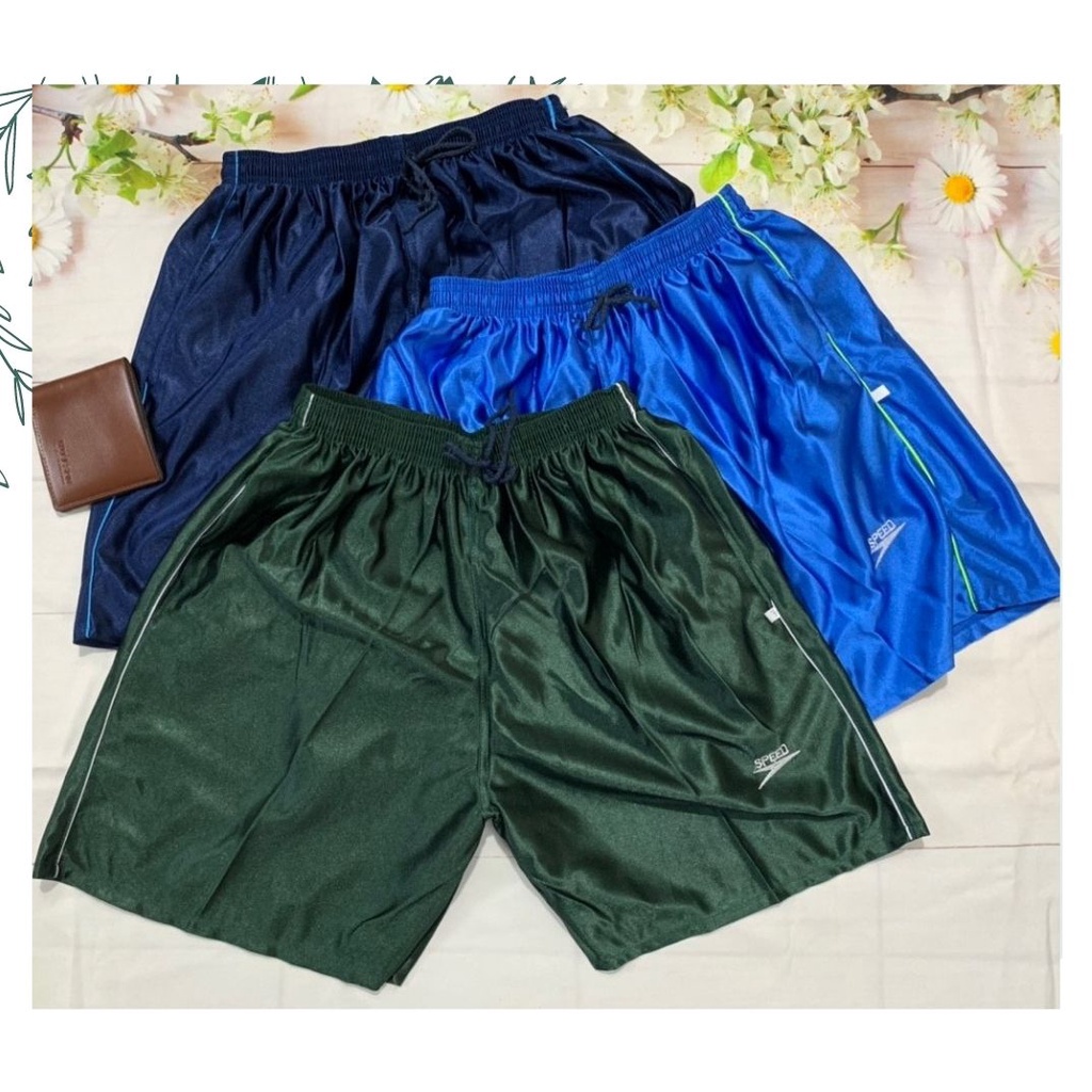 Quần đùi nam thể thao mặc nhà thun lạnh 3 sọc - SIZE từ 45-80kg