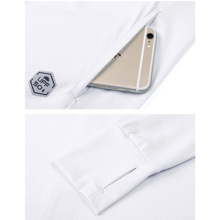 Áo khoác chống nắng cho nam, vải co giãn, thoáng mát chống tia cực tím đạt chuẩn UPF50+, hàng nhập khẩu - Ak2201