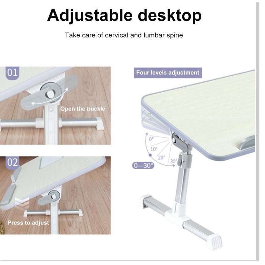 Bàn kê laptop Stand N Type Adjustable Height Table- Cao Cấp