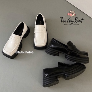 Giày moca mũi vuông siêu cá tính mã cr16, giày nữ moca ulzzang siêu xinh - tiệm giày boot