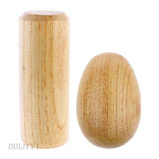 [Dolity1] Bộ gõ nhạc cụ và cát tròn bằng gỗ Maraca