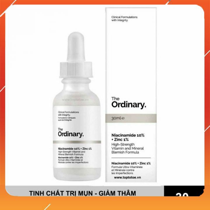 [Ordinary Zinc 1%] Serum The Ordinary Niacinamide 10% + Zinc 1% chính hãng 30ml