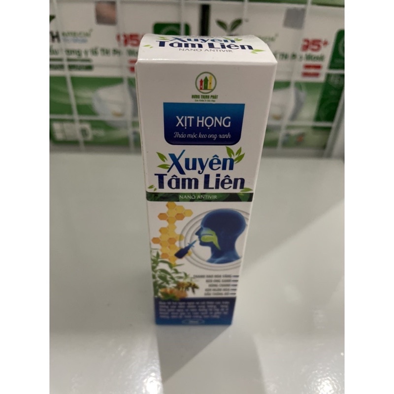 Xịt họng xuyên tâm liên nano antivir