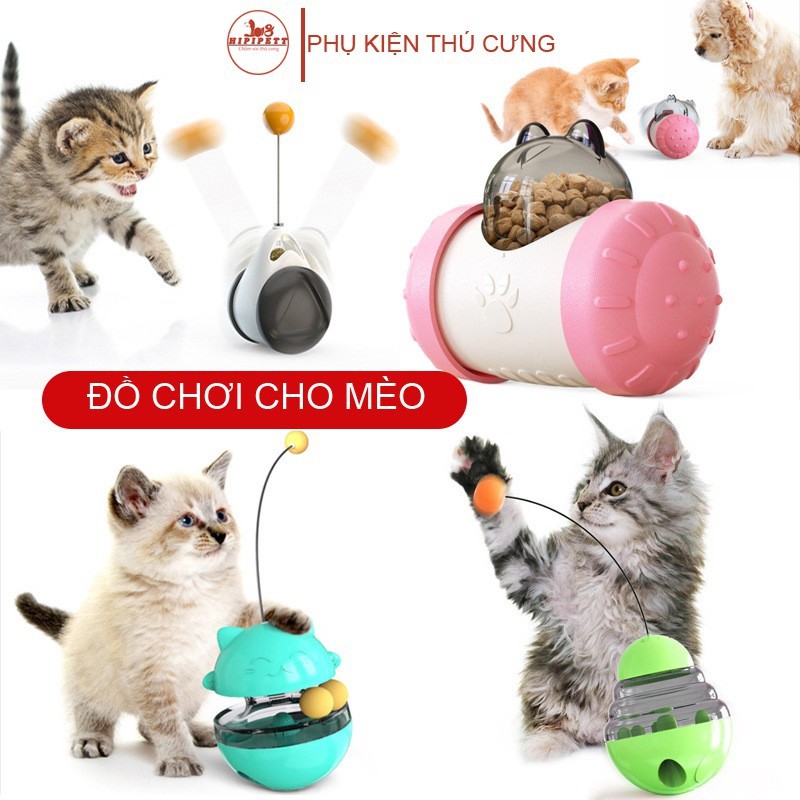 Đồ chơi thức ăn cho mèo bóng lắc lắc  kích thích bản năng mèo vui chơi giải trí ăn uống