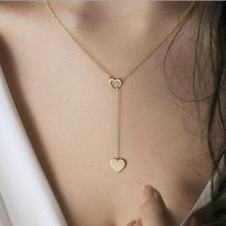 Vòng cổ dây dài hình trái tim HA487