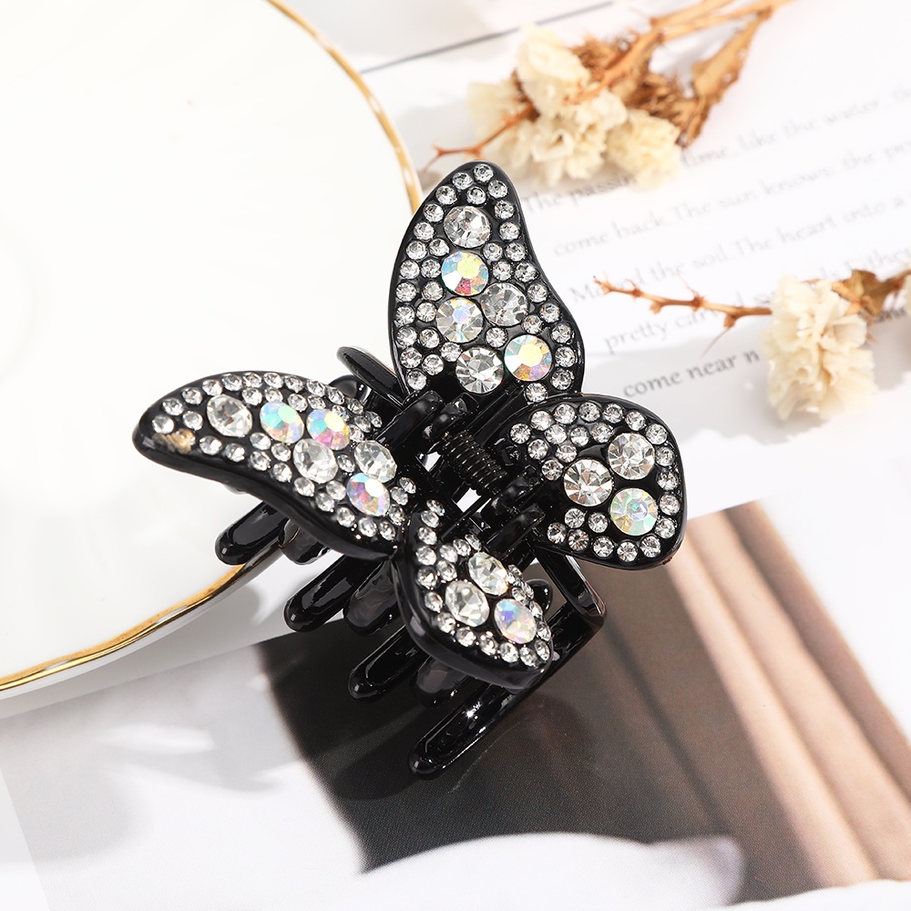 Kẹp tóc hình bướm đính đá giả thời trang xinh xắn cho nữ