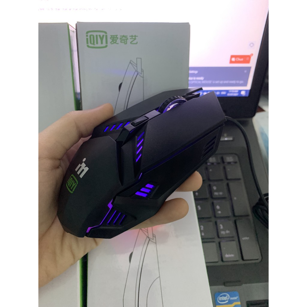 Chuột gaming QIY i6 chính hãng- Led đổi màu, Cổng USB - Mới 100%, full box - Bảo Hành 12 Tháng | BigBuy360 - bigbuy360.vn