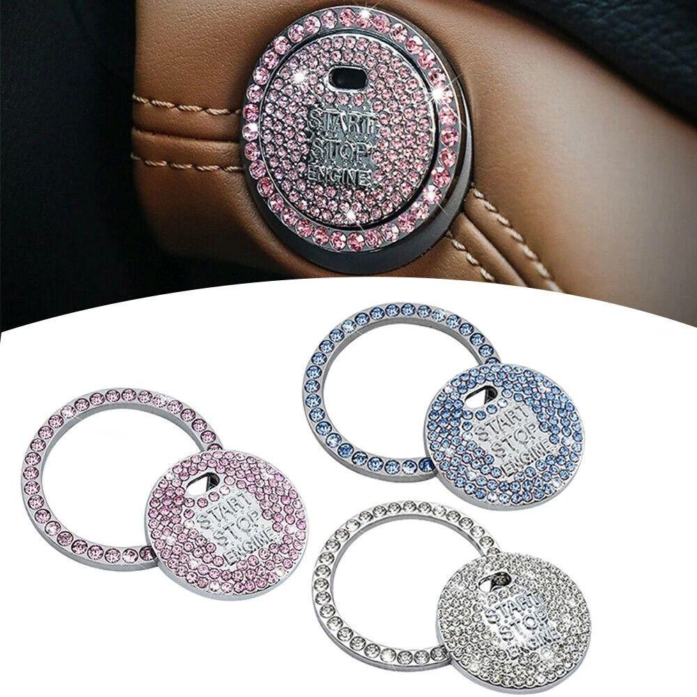 Vỏ Bảo Vệ Nút Khởi Động Xe Hơi VANES1 Thiết Kế Lấp Lánh Tiện Dụng|Động Cơ Đánh Lửa Trang Trí