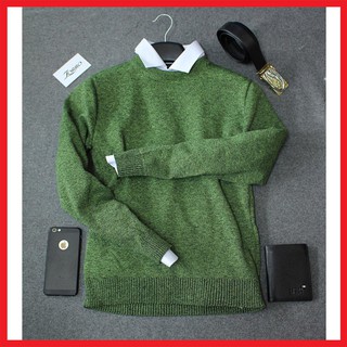 SALE OFF Áo len tiêu nam màu đỏ đô