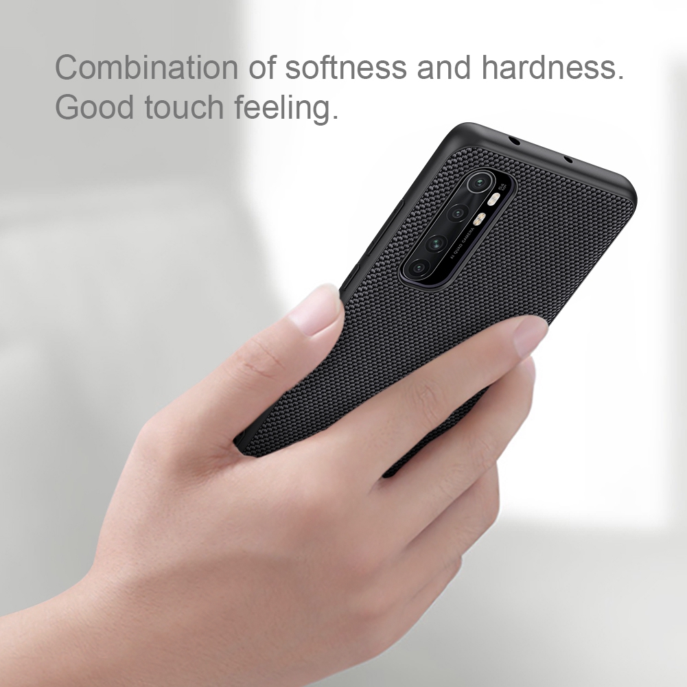 Ốp điện thoại NILLKIN bằng sợi nylon mềm chống trượt bền bỉ dành cho Xiaomi Mi Note 10 Lite