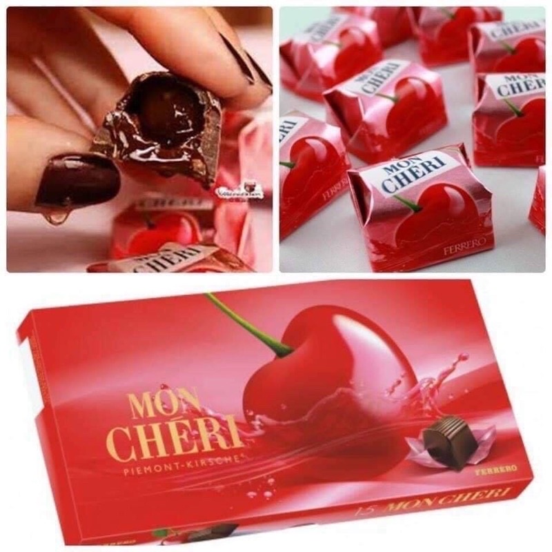SOCOLA MON CHERI 315G (15-30VIÊN) MONCHERI, hộp quà socola
