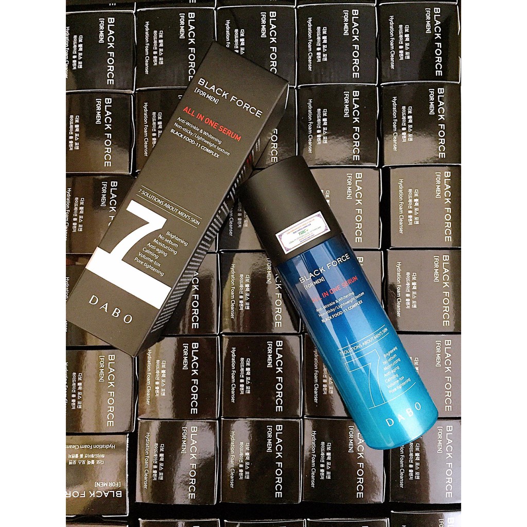 Tinh chất dưỡng da cho nam Dabo Black Force Serum For Men 120ml - Kem dưỡng ẩm dưỡng trắng da nam