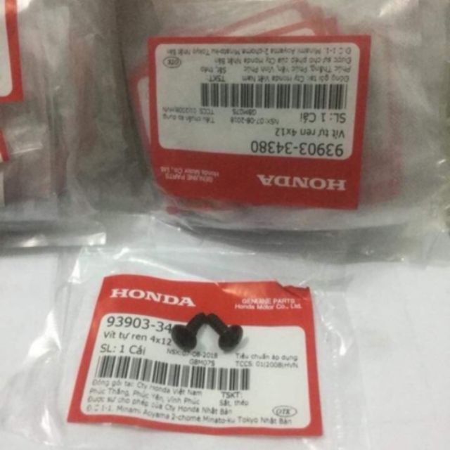 Vít Bắt Dàn Áo Xe Honda 4x12 Ren Xoắn [9390334380]