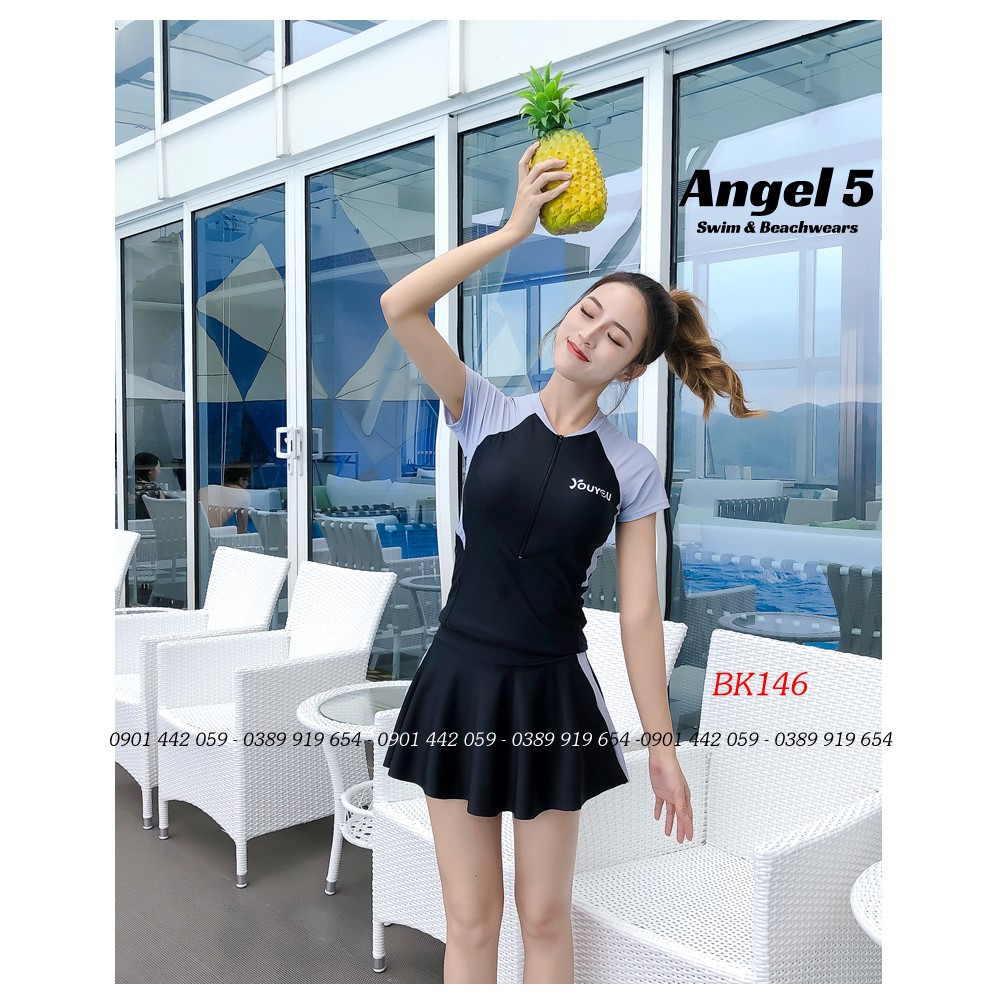 (40kg - 75kg) Đồ bơi nữ tay ngắn váy BK146 | BigBuy360 - bigbuy360.vn