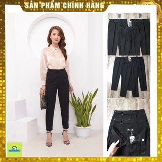 Quần baggy nữ đai khuyên chữ D sang trọng chất vải vitex cao cấp phù hợp mọi lứa tuổi