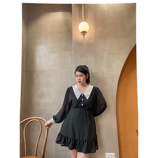 [MÚP BIGSIZE 60-100KG] Đầm tiểu thư tay bồng