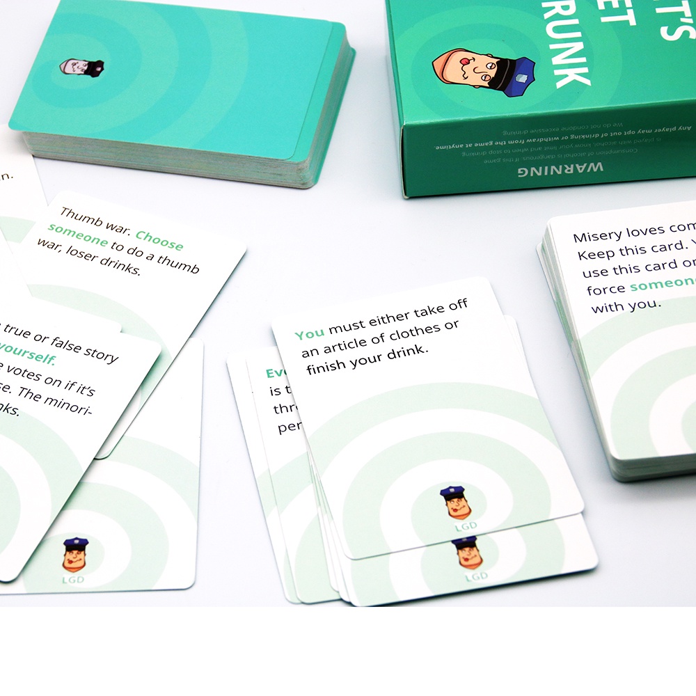 Bộ Bài Board Game Drinking Game Let's Get Drunk Dành Cho Nhóm Bạn Tiệc Tùng Uống Rượu Bia BG66