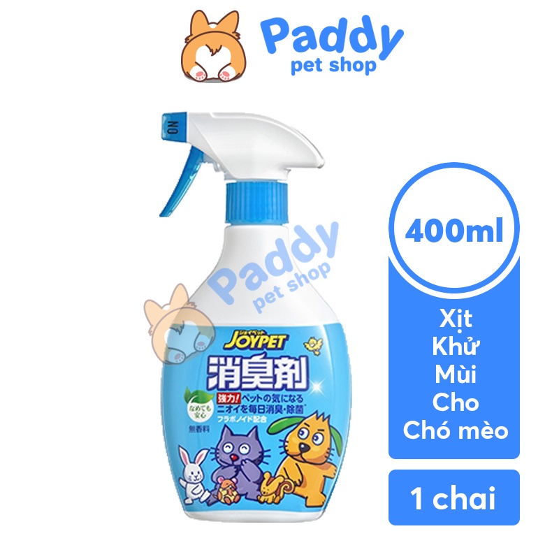 Xịt Khử Mùi Diệt Khuẩn Cho Chó Mèo Joypet 400ml (Nhật)