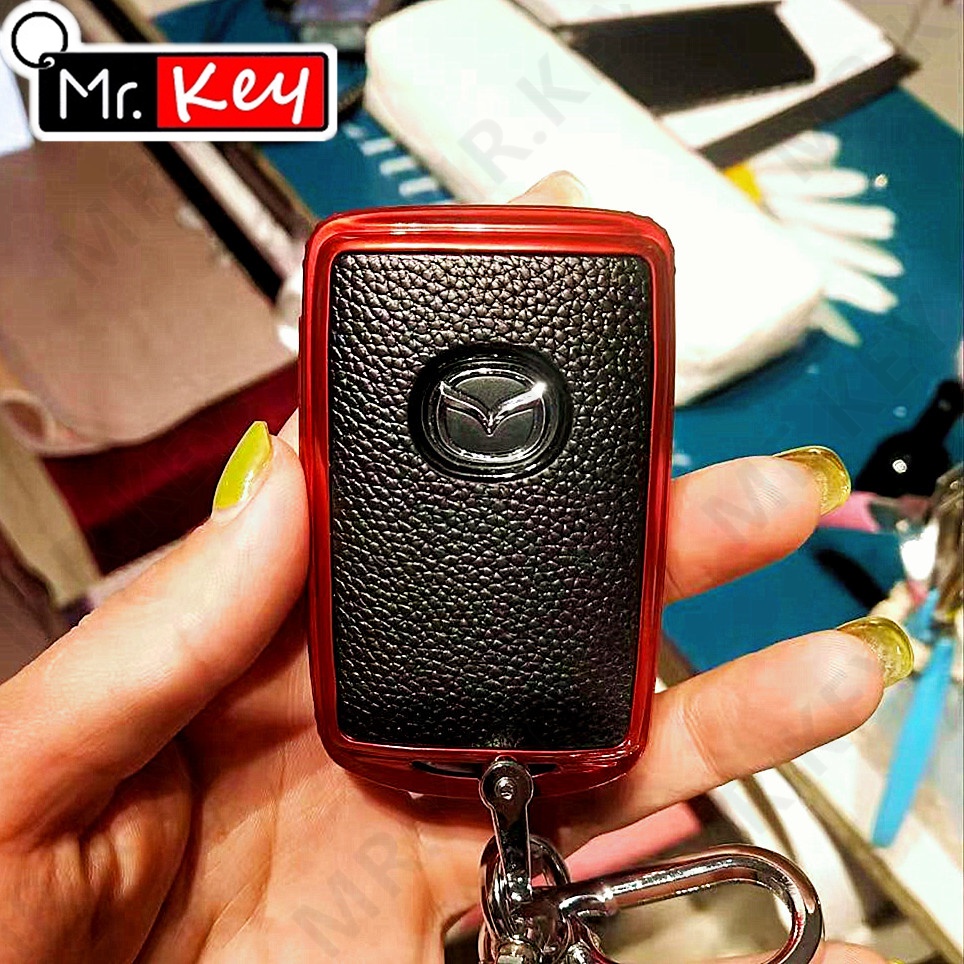 Bao Da TPU Bọc Chìa Khóa Thông Minh Cho Xe Hơi Mazda 3 Alexa CX4 CX5 CX-5 CX8 CX-30 CX30 2019-2020