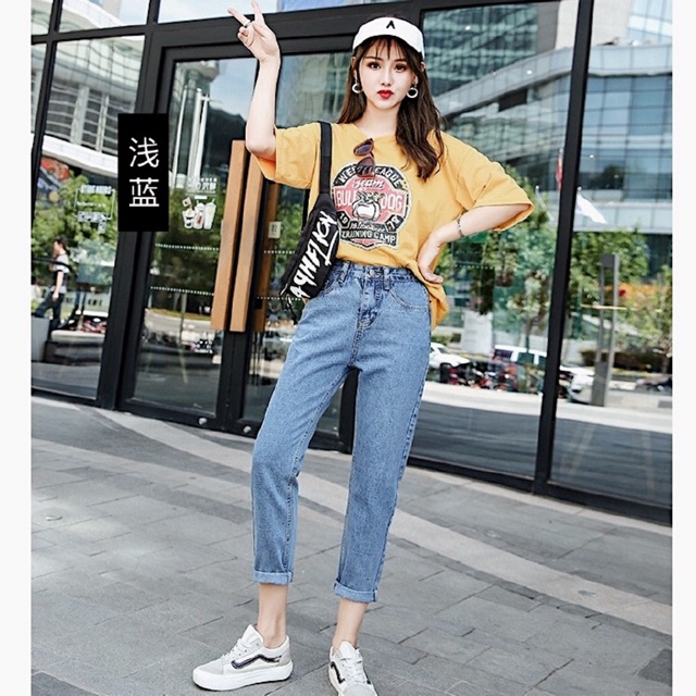 [SIZE SIÊU TO 30~36] QUẦN BAGGY JEAN NAM/NỮ - LƯNG CAO - PHOM TO DÀI | BigBuy360 - bigbuy360.vn