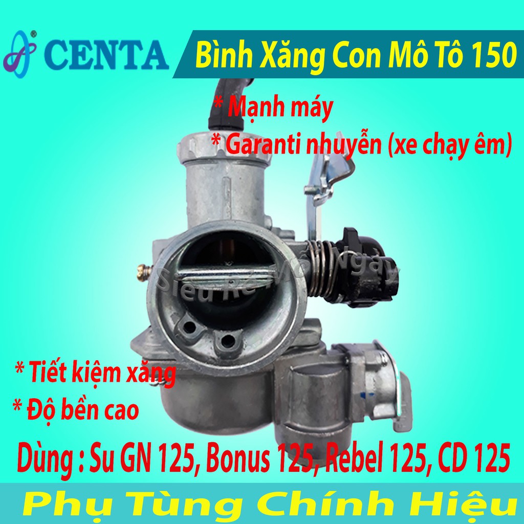 Bình Xăng Con Mô Tô 150 Su GN 125, Bonus 125, Rebel 125, CD 125 Tiết Kiệm Xăng