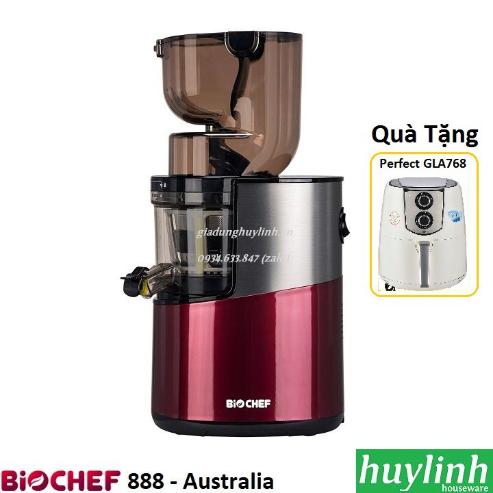 Freeship Máy ép chậm Biochef 888 Atlas Pro - Made in Úc - Tặng nồi chiên GLA768