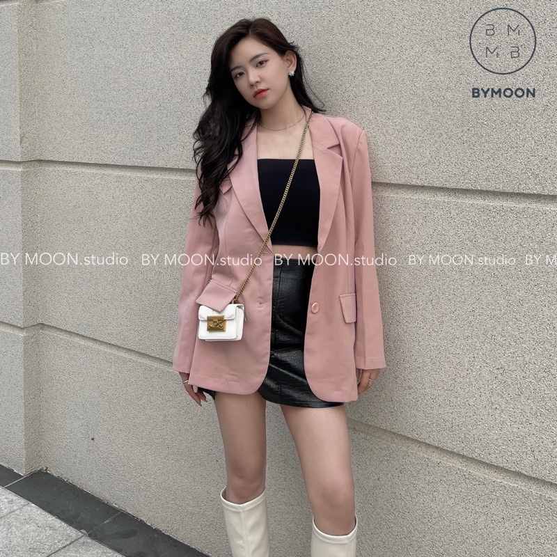 Áo blazer nữ áo vest khoác ngoài kiểu dáng hàn quốc form rộng Ulzzang thời trang thiết kế ảnh thật BY MOON - AK003 | BigBuy360 - bigbuy360.vn