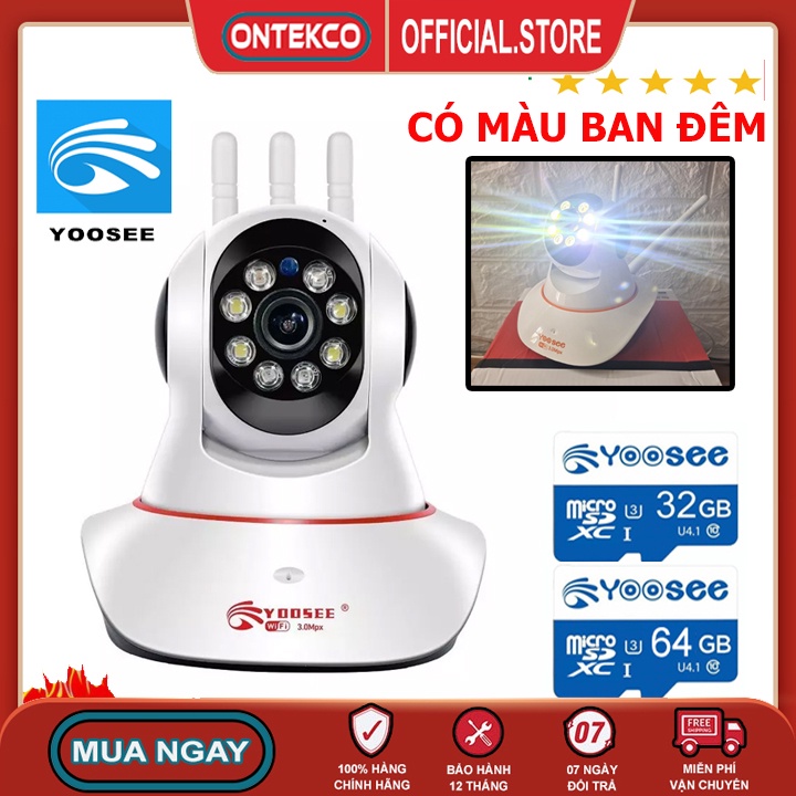 Camera Yoosee 3 Râu Trong Nhà Full HD 1080P