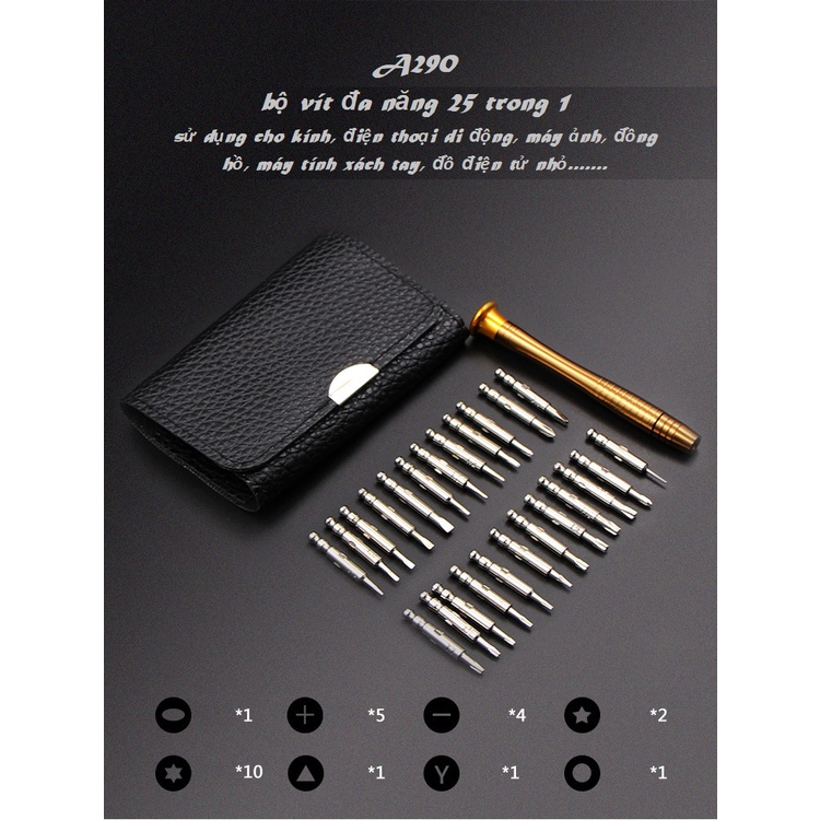 Bộ tua vít sửa chữa điện thoại/laptop 25 món trong 1 - A310