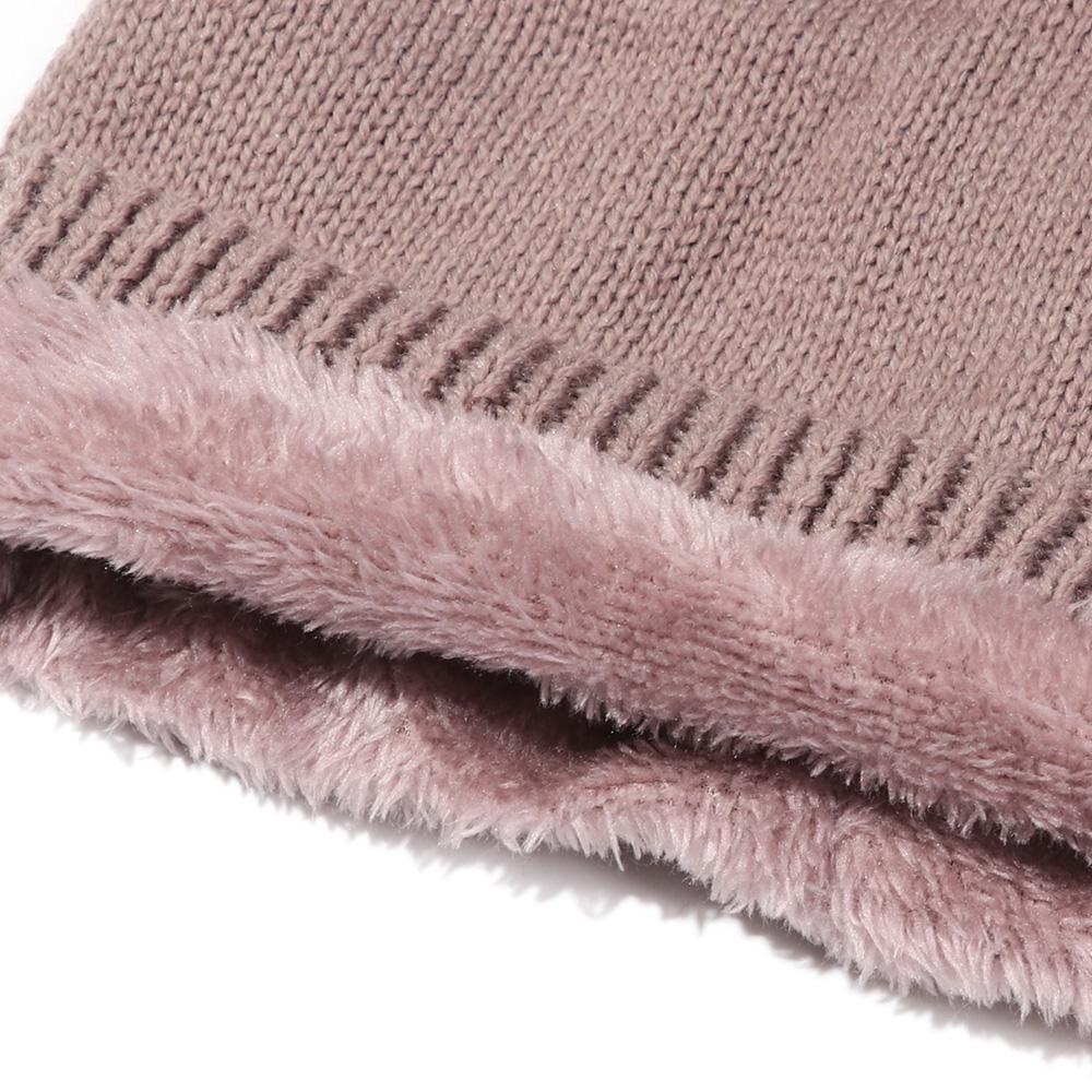 Mũ Len Balaclava Lót Nhung Dày Dặn Giữ Ấm Mùa Đông