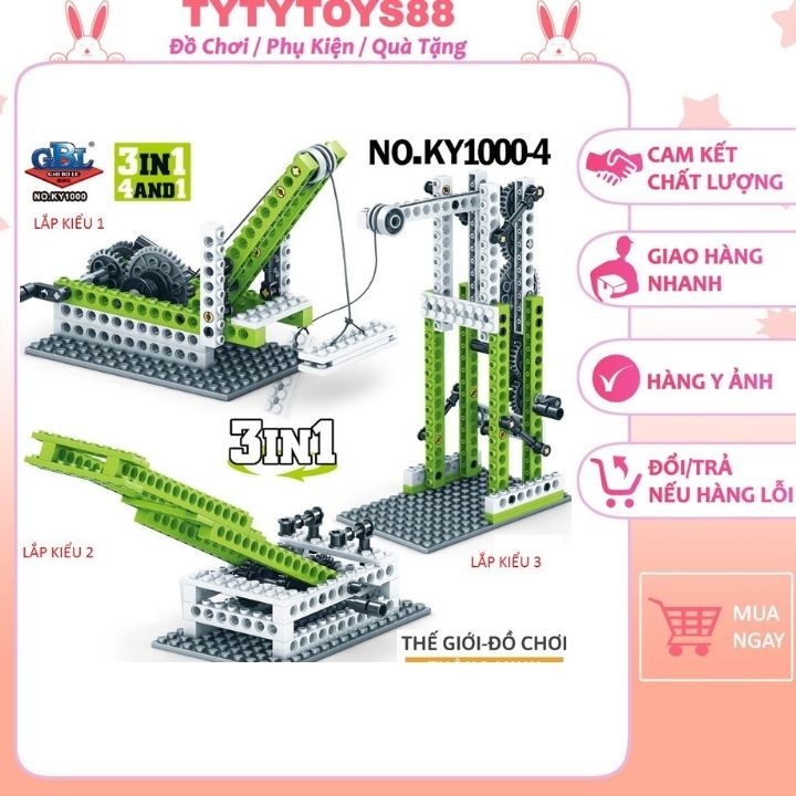 Xếp hình lego bộ đồ chơi cao cấp mô phỏng chuyển động cỡ lớn bằng bánh răng-tytytoys88