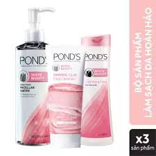 Bộ sản phẩm làm sạch da hoàn hảo Pond's (Sữa rửa mặt đất sét khoáng sạch sâu & sáng mịn 90g + nước tẩy trang White Beaut