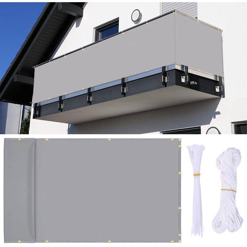 Tấm Che Polyester Chống Gió/Nắng/Mưa/Tuyết Có Khóa Kéo Cho Cửa Hàng Rào/Ban Công Bảo Vệ Sự Riêng Tư