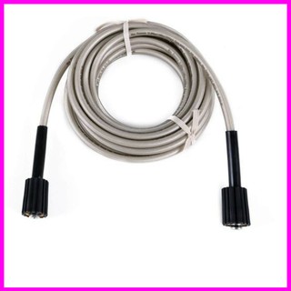 Dây máy rửa xe áp lực bố trắng 7m/10m/15m/20m - 2 đầu ren 22mm