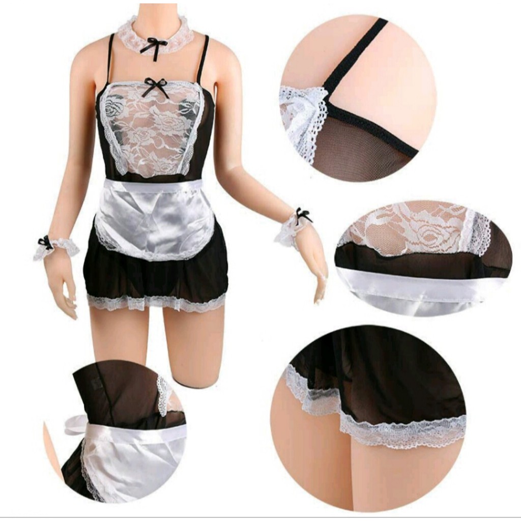 Bộ Đồ Ngủ Cosplay Hầu Gái Giúp Việc Quyến Rũ - Váy NGủ Sexy Maid Outfit - HG001  - QUIN BEE | BigBuy360 - bigbuy360.vn