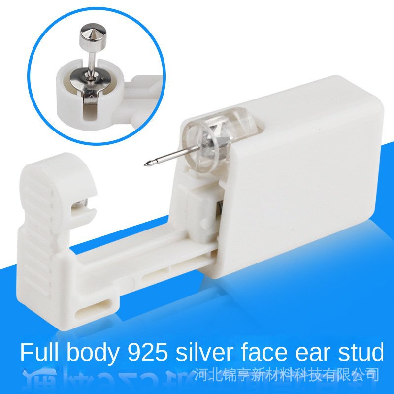 [Hàng mới về] Dụng cụ bấm lỗ xỏ khuyên tai làm từ bạc S925