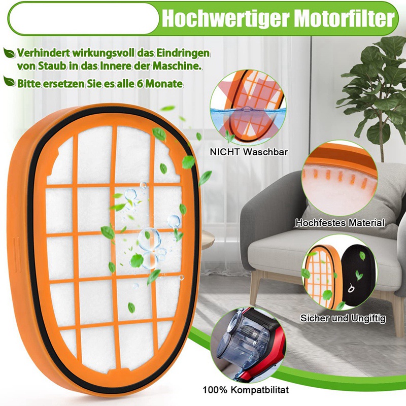 Bộ 4 Túi Lọc Thay Thế Cho Máy Hút Bụi Philips SpeedPro Max FC6812 FC6813 FC6822 FC5005 / 01